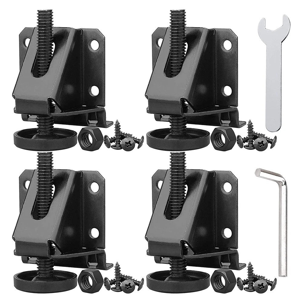 Set of 4 Adjustable Heavy Duty Cabinet Leveling Feet