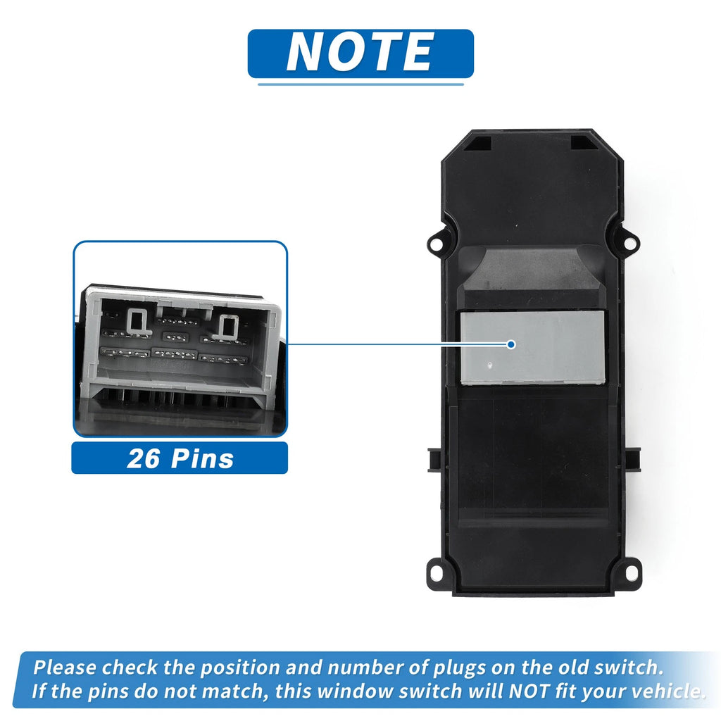 Front Right Power Window Switch for Honda City (2014–2020)