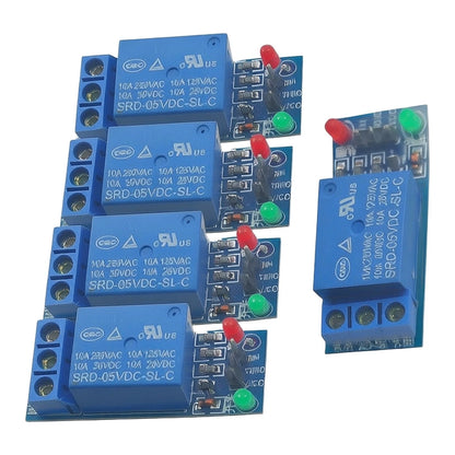 5pcs Single Channel Relay Module Board Shield for Automotive Applications