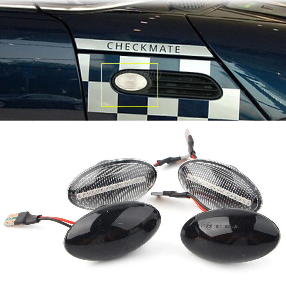 LED Dynamic Side Marker Light Turn Signal for Mini Cooper R50 R52 R53 (2002–2008)