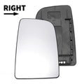 Right Upper White Mirror Glass with Back for Mercedes Sprinter (2019–2023)