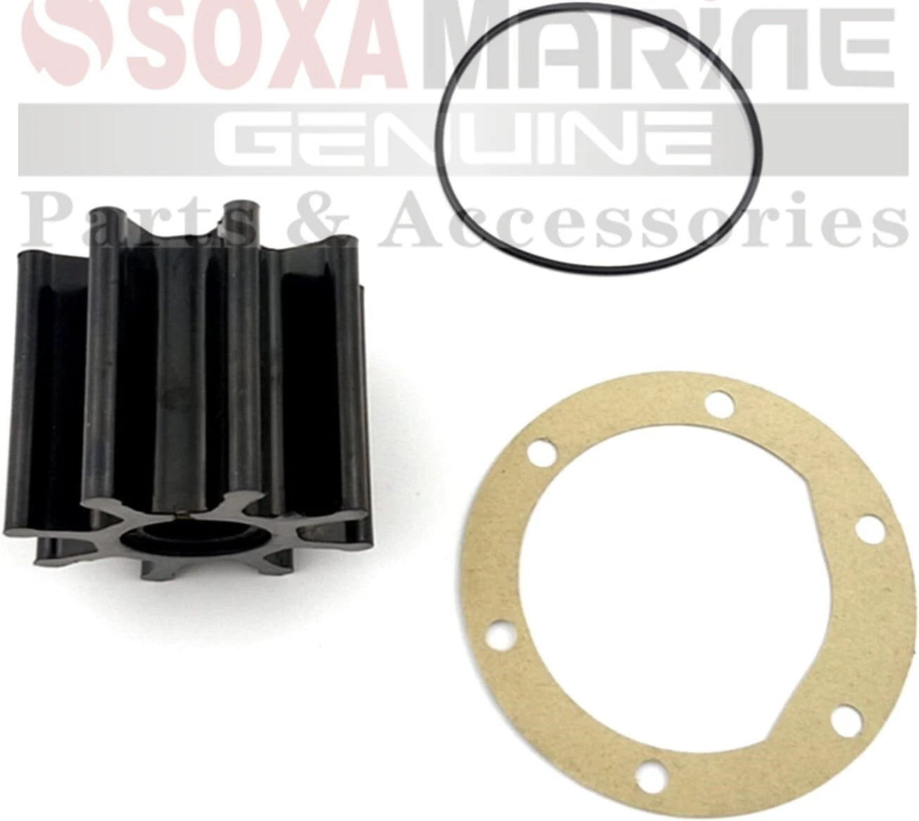 Raw Sea Water Pump Impeller Repair Kit for Volvo Penta Marine (3841697, 877061)