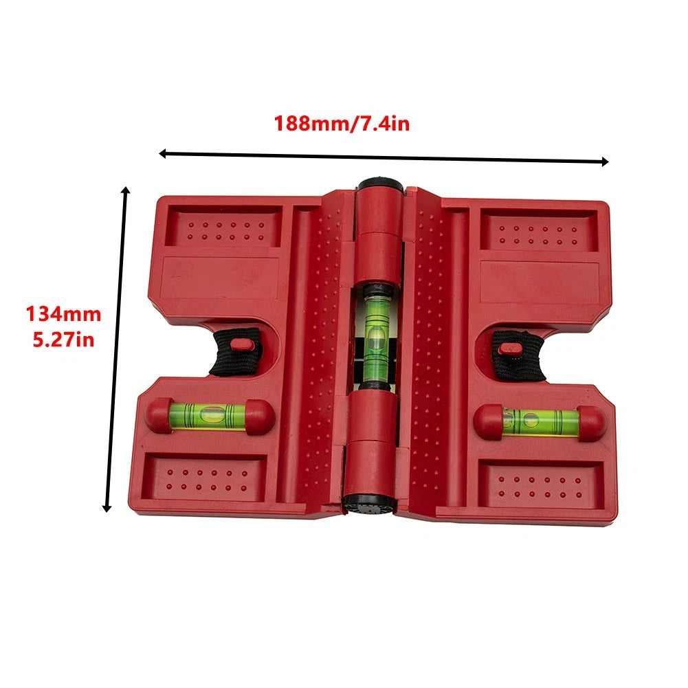 Adjustable Magnetic Level Fence Post Pipe with 3 Vials for Horizontal Vertical Use