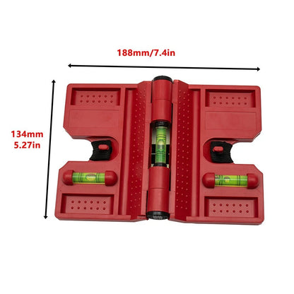Adjustable Magnetic Level Fence Post Pipe with 3 Vials for Horizontal Vertical Use