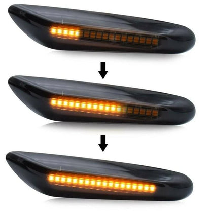 2X LED Light Side Indicator Smoke Turn Signal for BMW E90 E92 E60 E87 E82