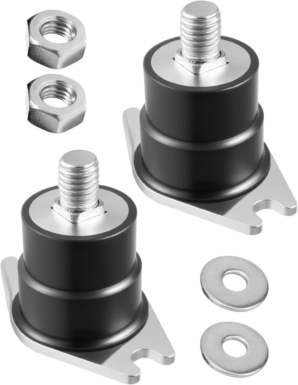 Set of 2 Upper Side Rubber Motor Mounts for Johnson Evinrude (OMC 303879, 325974)