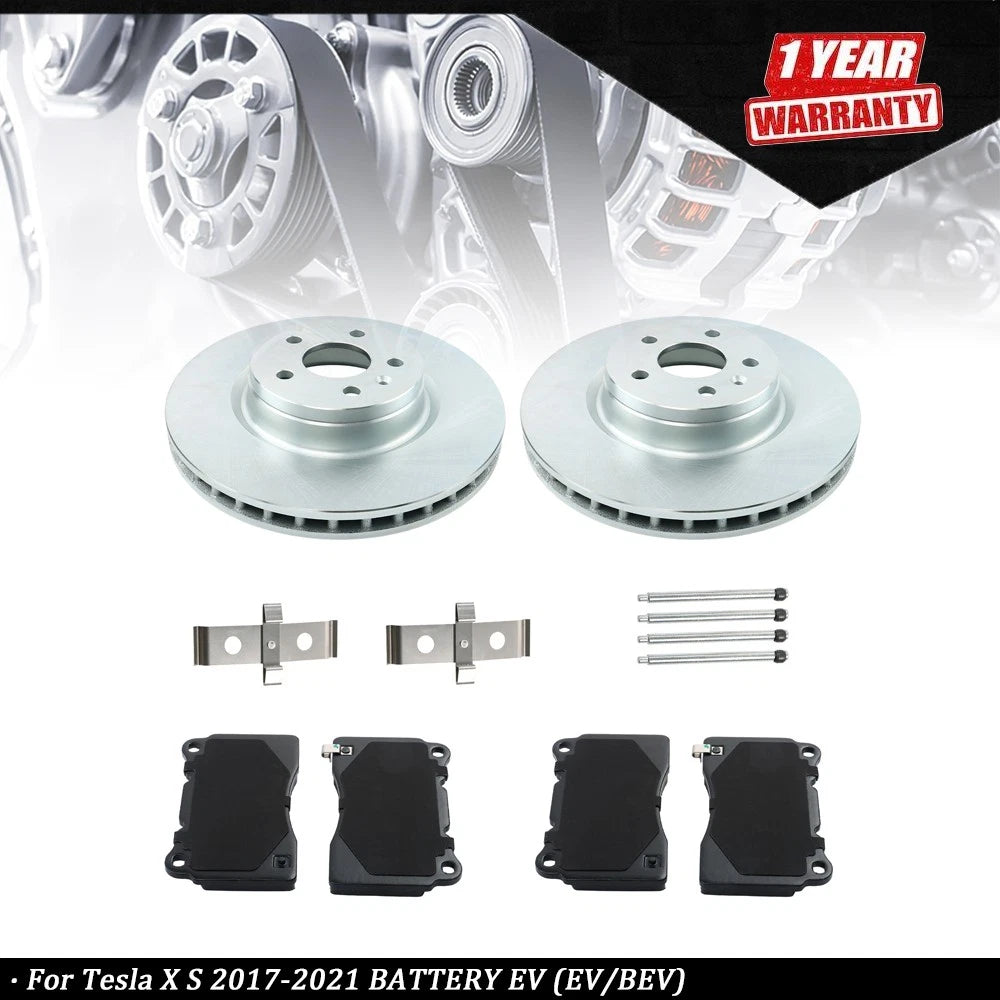 Front Brake Disc and Pad Kit for Tesla S (2017–2021) D1001
