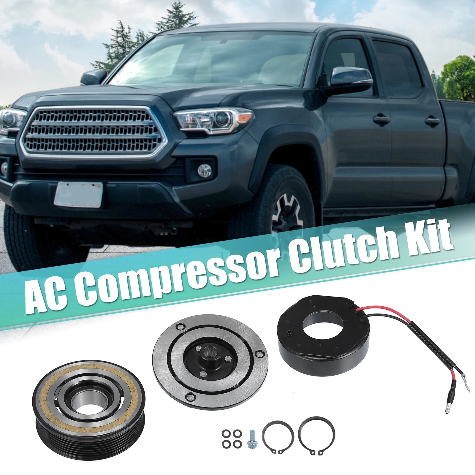 AC Compressor Clutch Set Replacement for Toyota Tacoma (2005–2015)