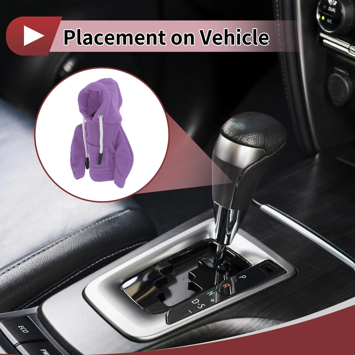 Hoodie Style Manual Gear Shift Knob Cover for Universal Fit (1 Pc)