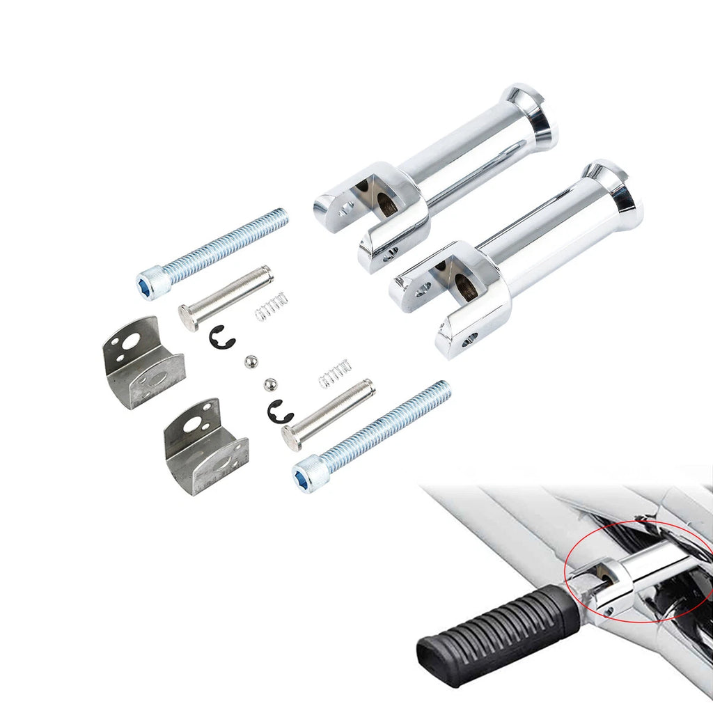 Chrome Passenger Footpeg Support Mount for Harley Softail (2018–2023)