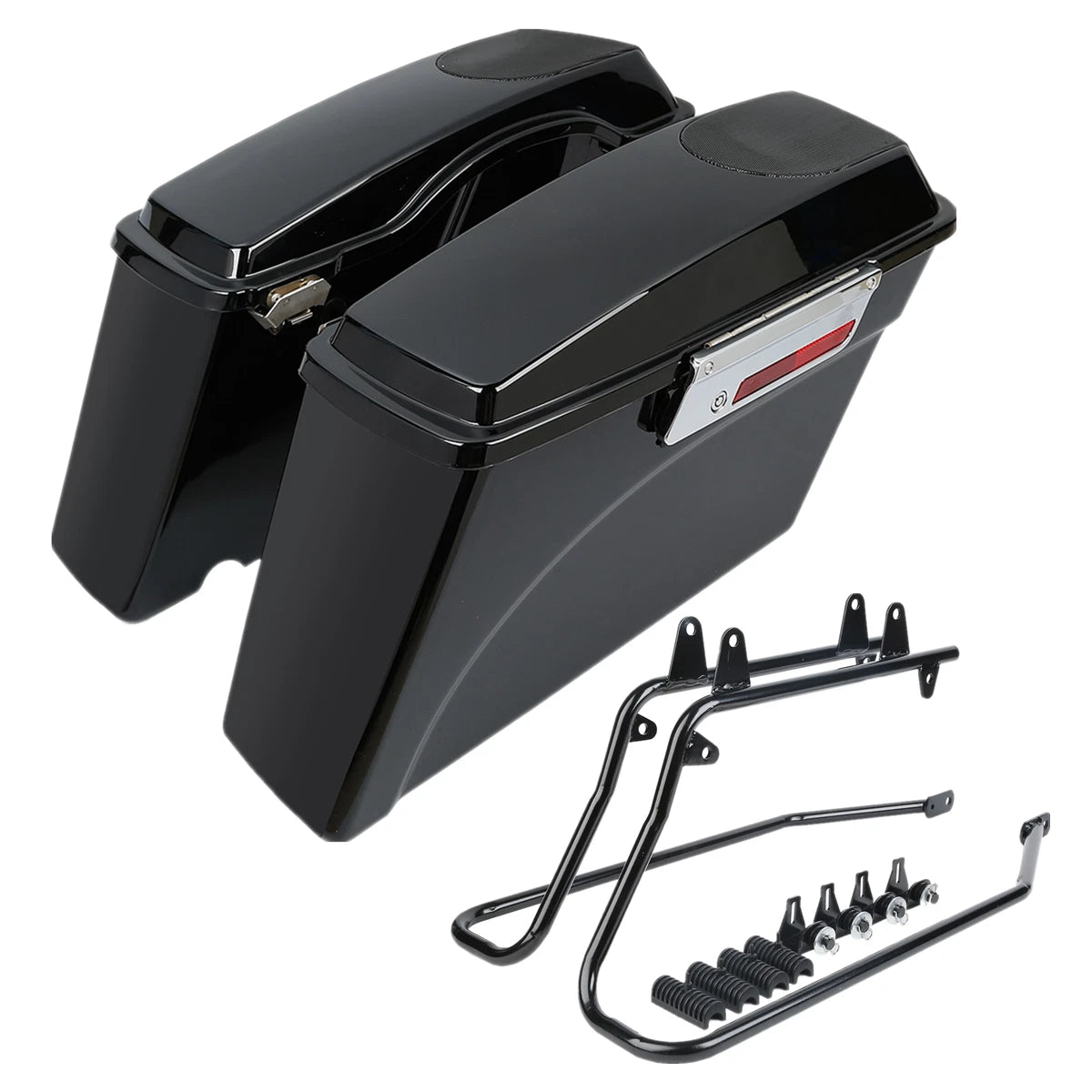 Hard Saddlebag Speaker Lids & Conversion Brackets for Harley Softail (1984–2017)