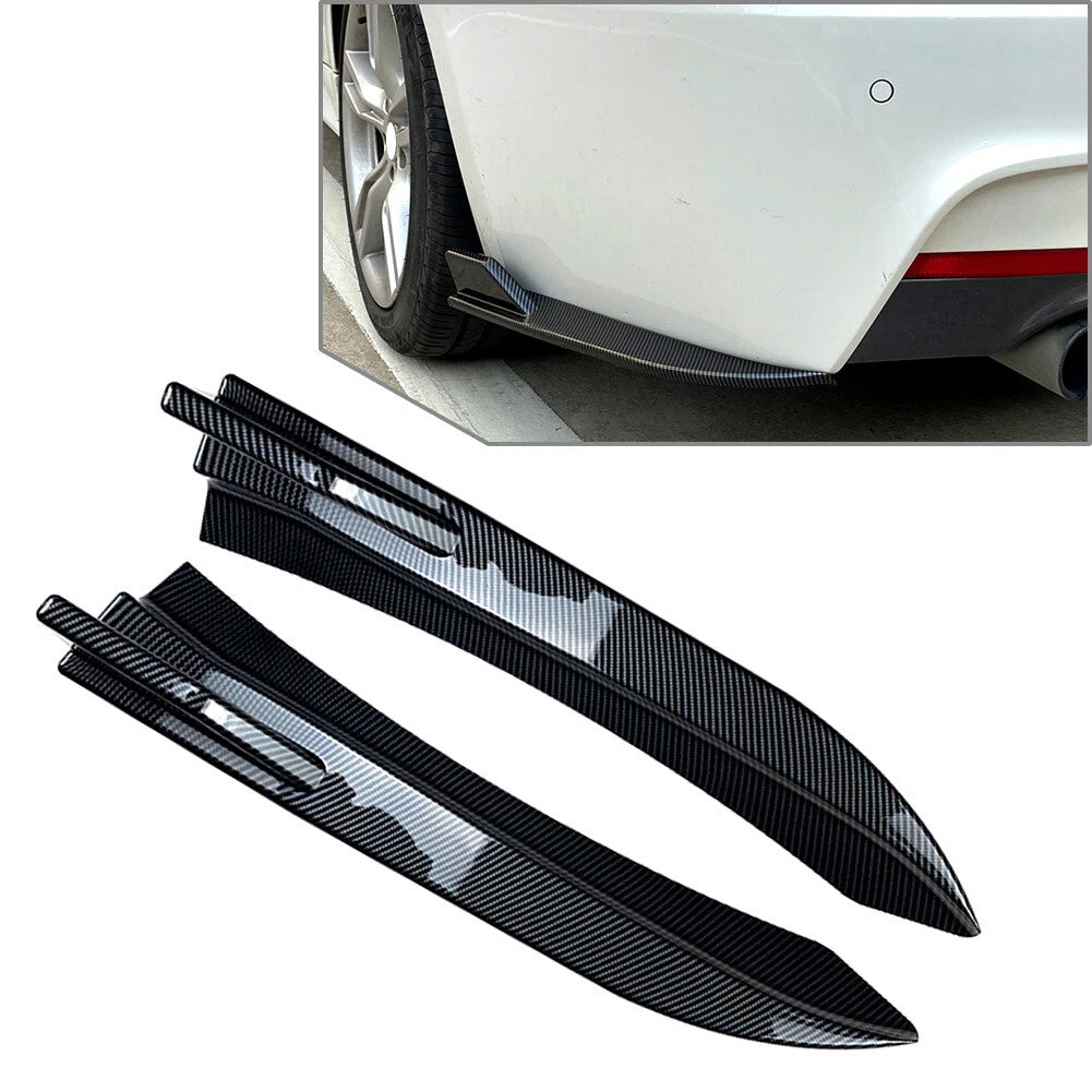 1 Pair Rear Bumper Splitter Diffuser Canards for BMW 3 Series F30 (2012–2018)