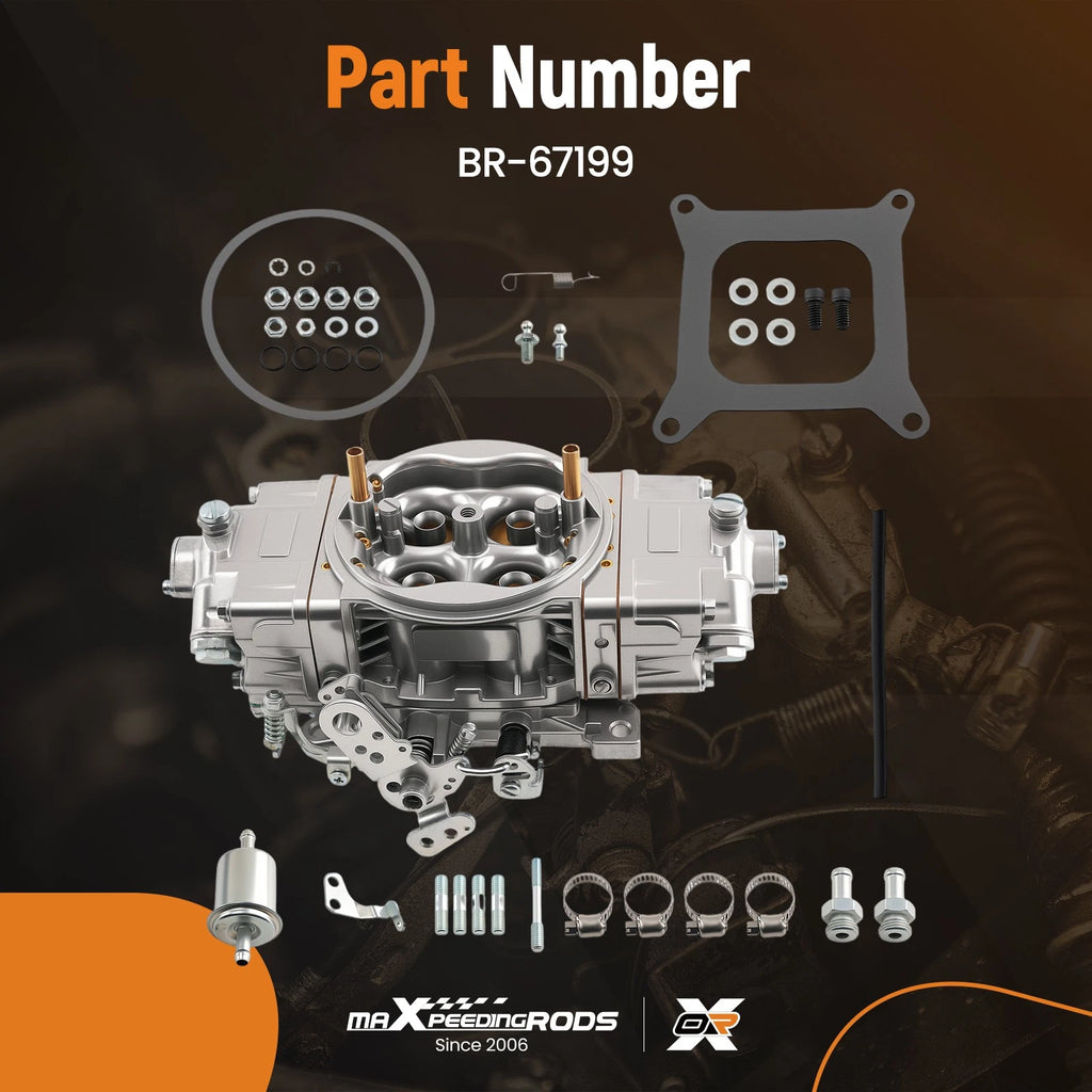 4-Barrel Carburetor for BR-67199 (650 CFM, Electric Choke)