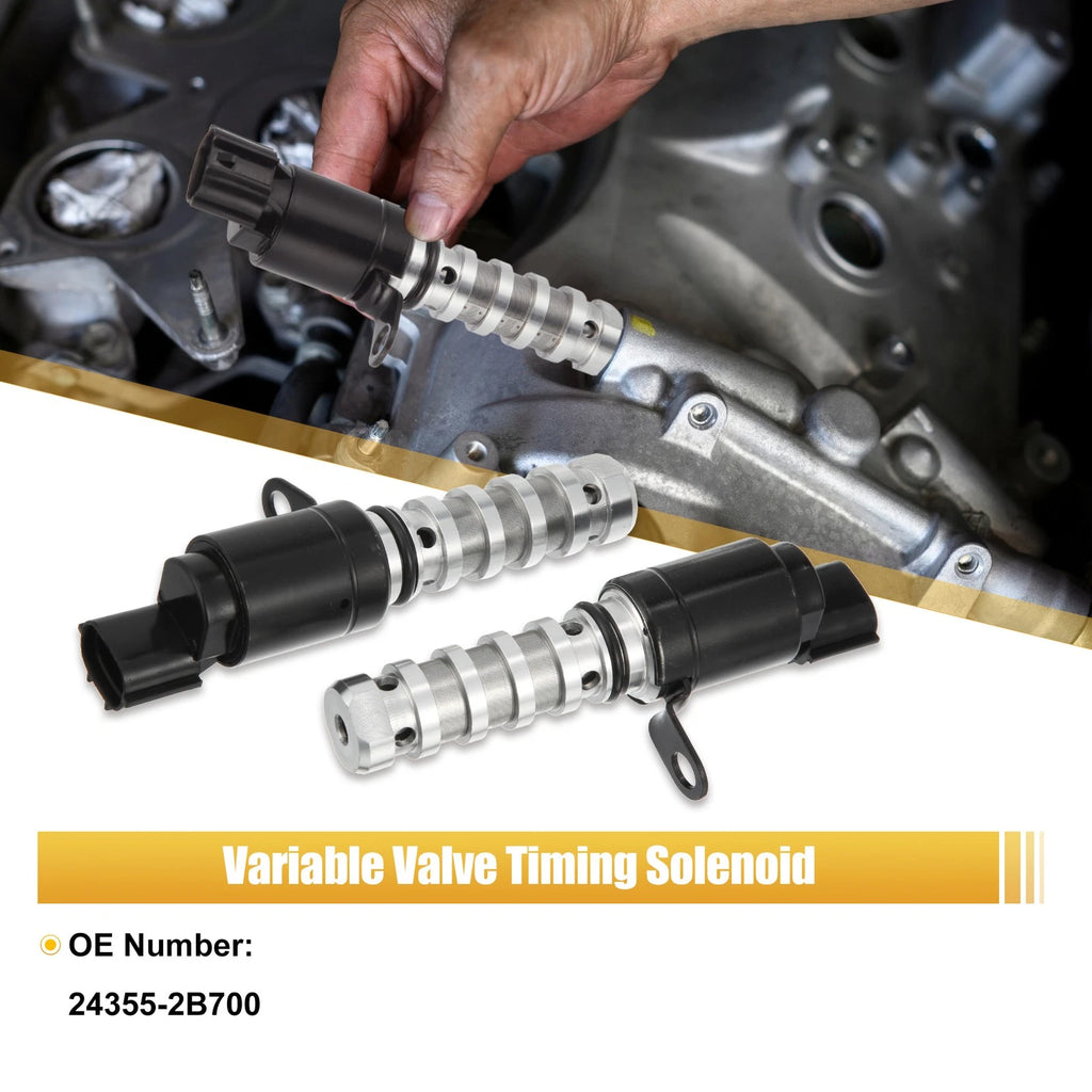 2 Pcs Variable Timing Oil Solenoid Replacement for Hyundai Accent (2018–2020)