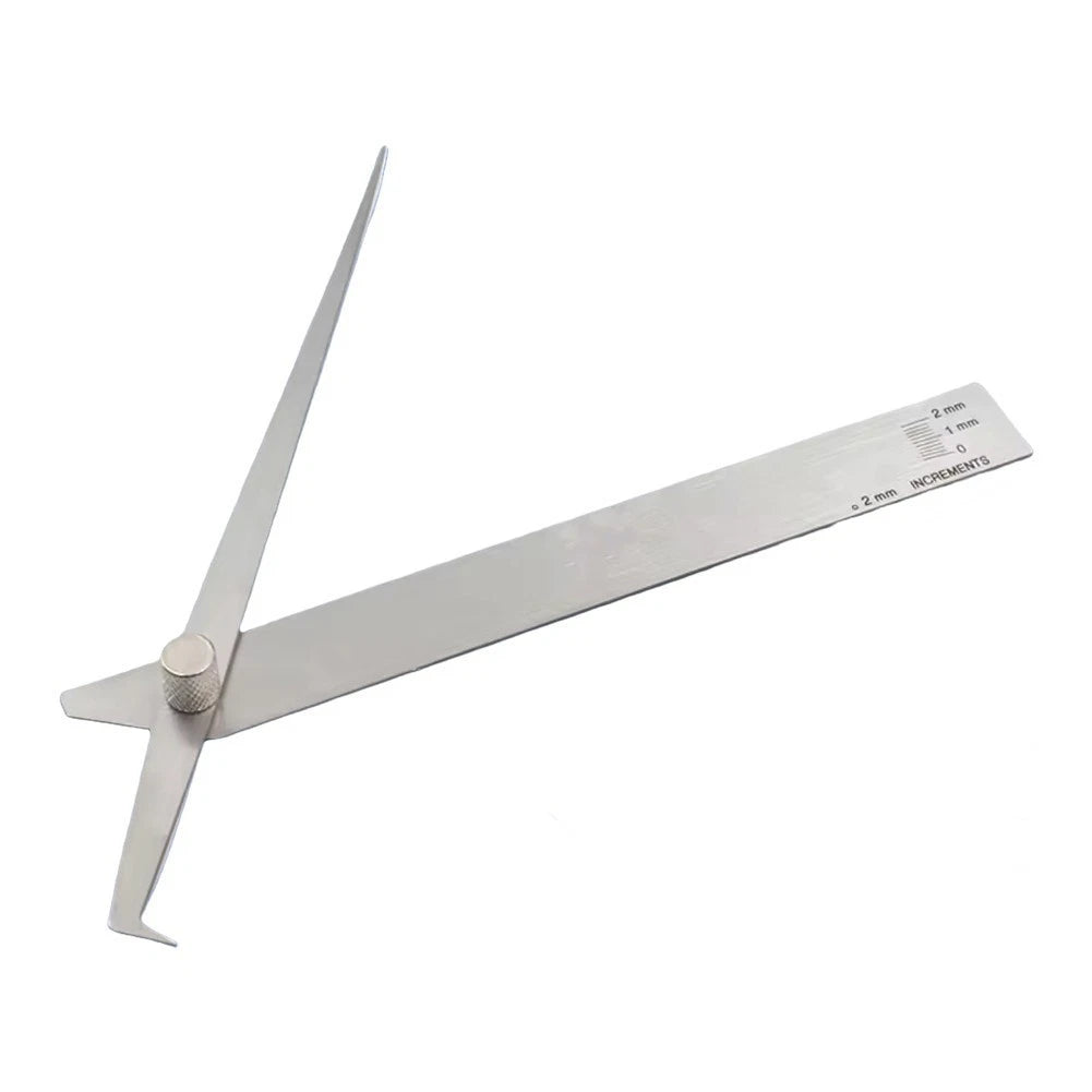 Metric Weld Height and Angle Template for Portable Measurement Tool