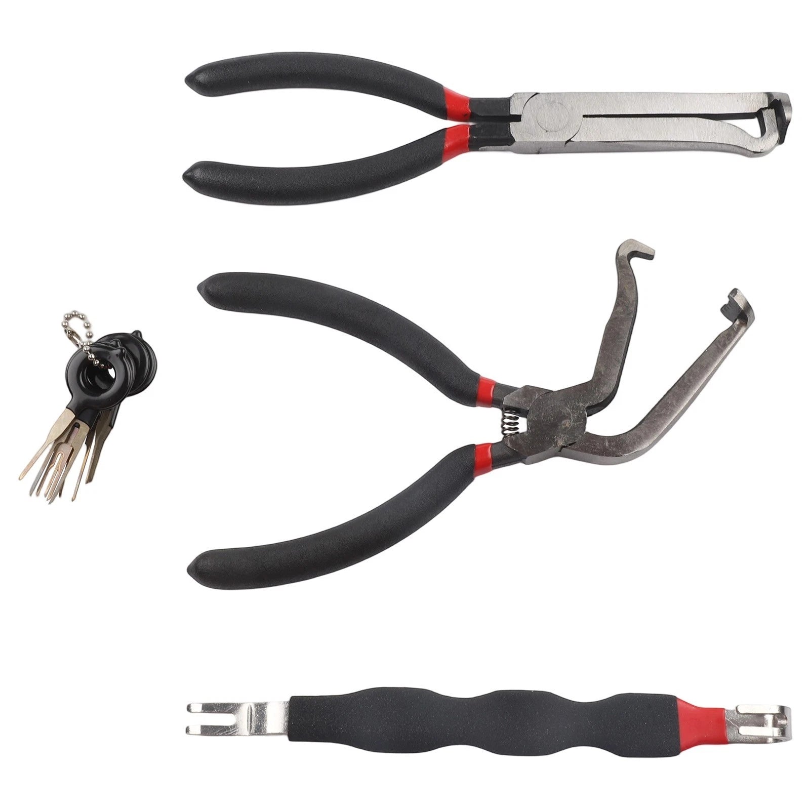 3Pcs Electrical Disconnect Pliers Set for Car Repairs with 8 Terminal Tools