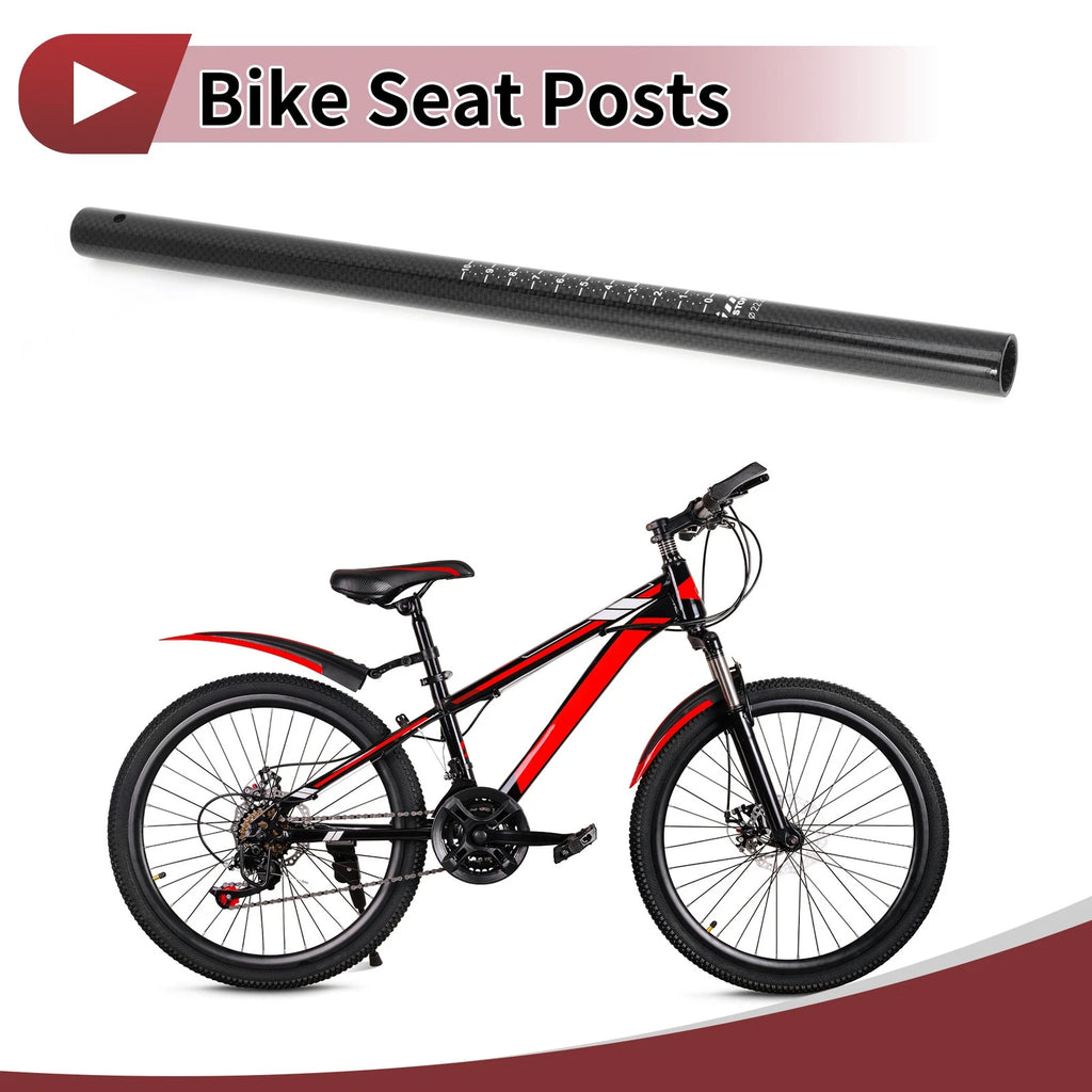 Bike Seat Post 22.2x400mm Replacement Saddle Post for Universal Fit (2005–2018)