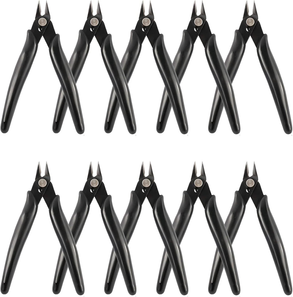 10PCS Flush Wire Cutters Pliers 5" for Automotive Use