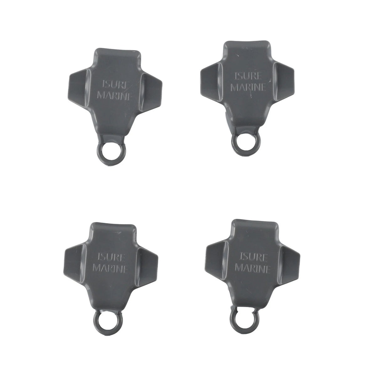 Pack of 4 Pontoon Boat Rail Clips for Square Tubing