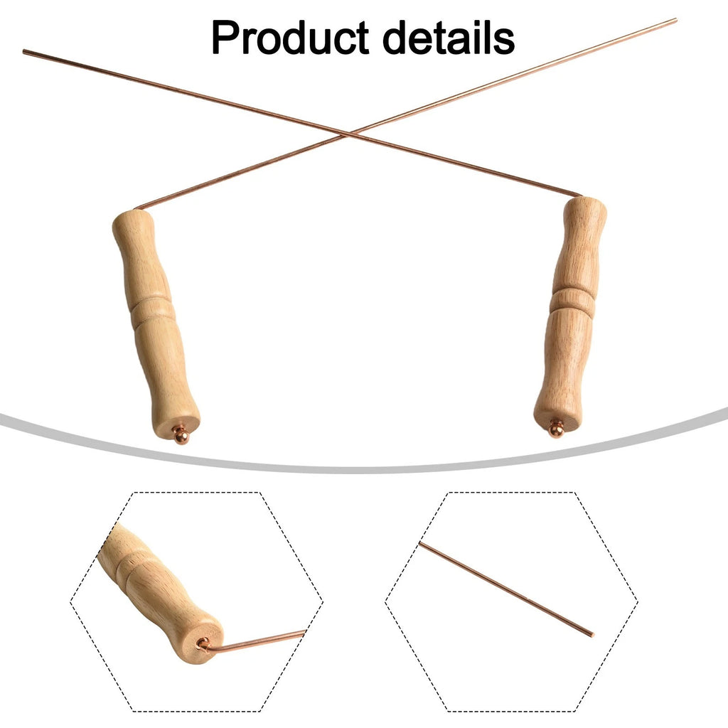 Copper dowsing tools for locating water sources and rare earth materials
