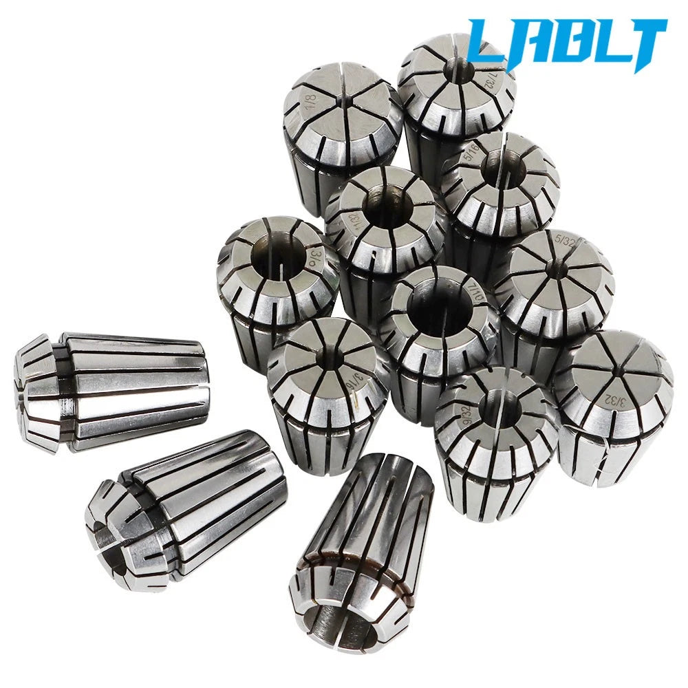 14-Piece ER20 1/16"-1/2" Spring Collet for CNC Milling Lathe Tool Machine