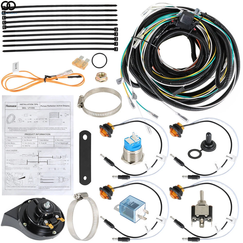 LED Turn Signal Light Kit for Polaris Ranger, Can Am, Arctic Cat