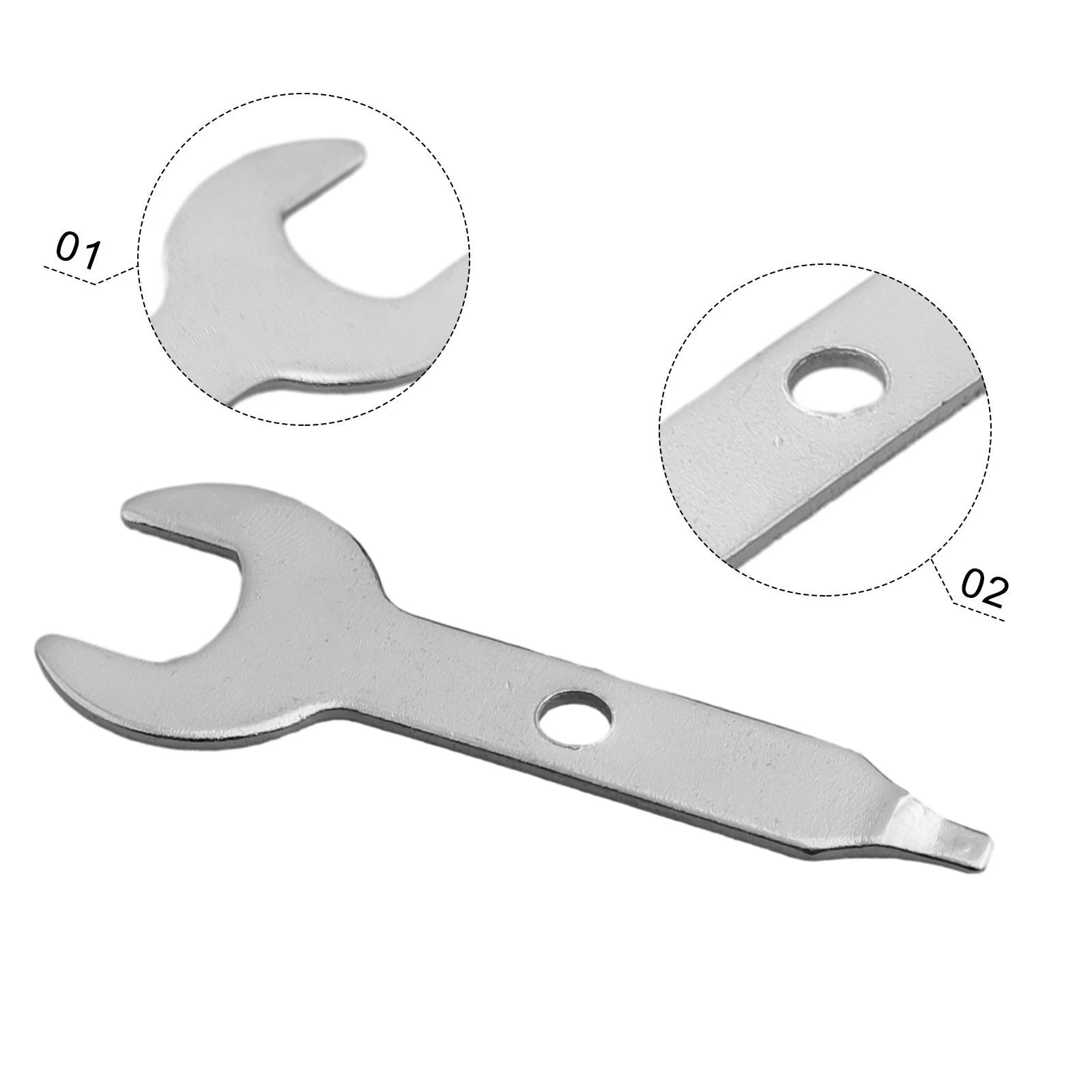 Chuck Nut with Wrench for Rotary Tools M8x0.75