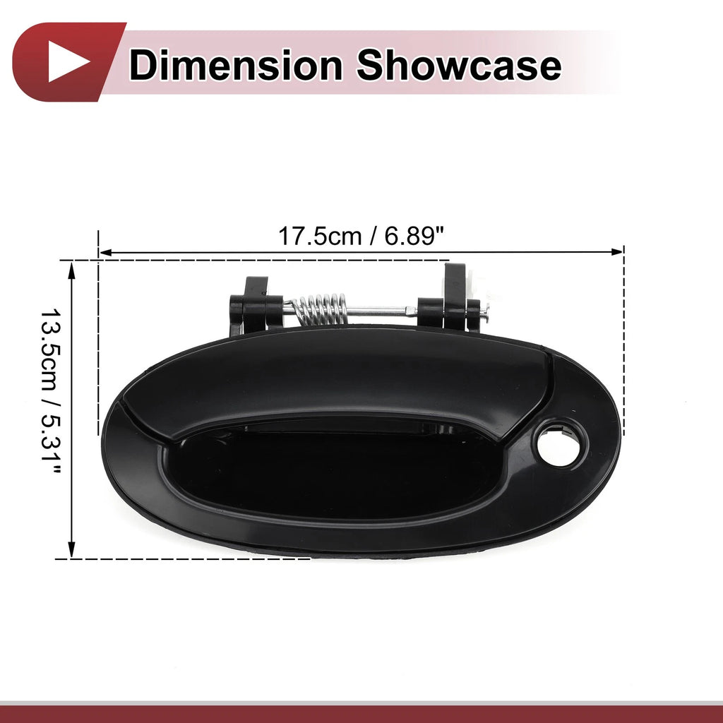Exterior Door Handle Replacement for Hyundai Elantra Front Left Black (2011–2018)