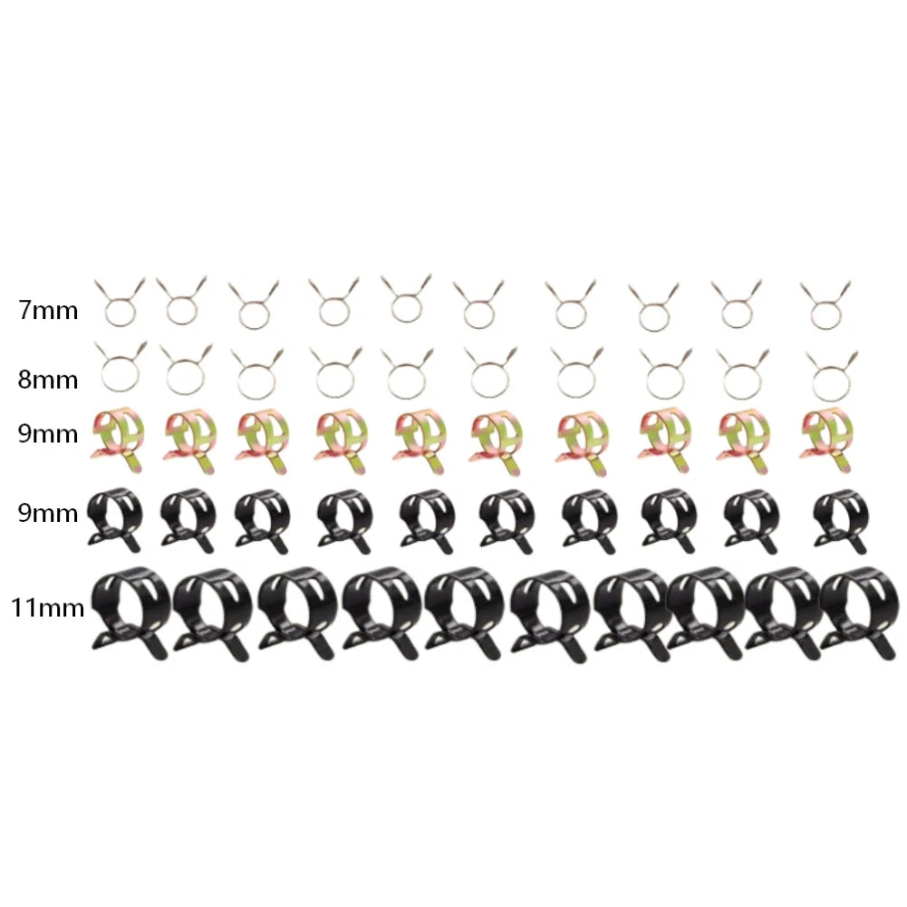 Fuel Hose Pack for (1 Meter, 5 Inner Diameters, 50 Clamps)