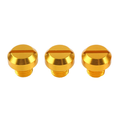 3X M10x1.25 Motorcycle Mirror Hole Blanking Plugs for Universal Fit