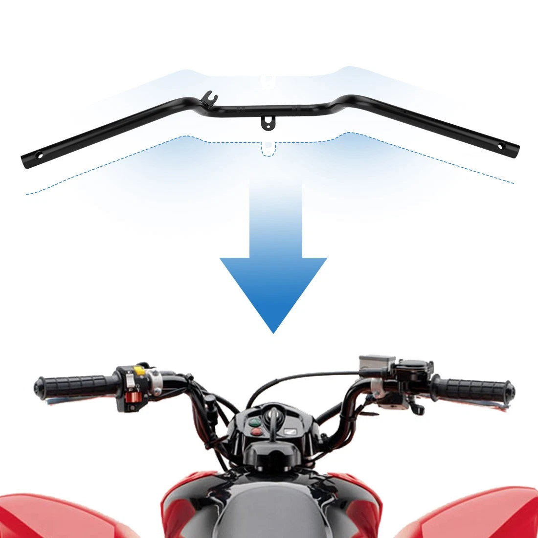 Handlebar BAR 53100-HN6-A50 for Honda Sportrax 250 TRX250EX (2008–2009)