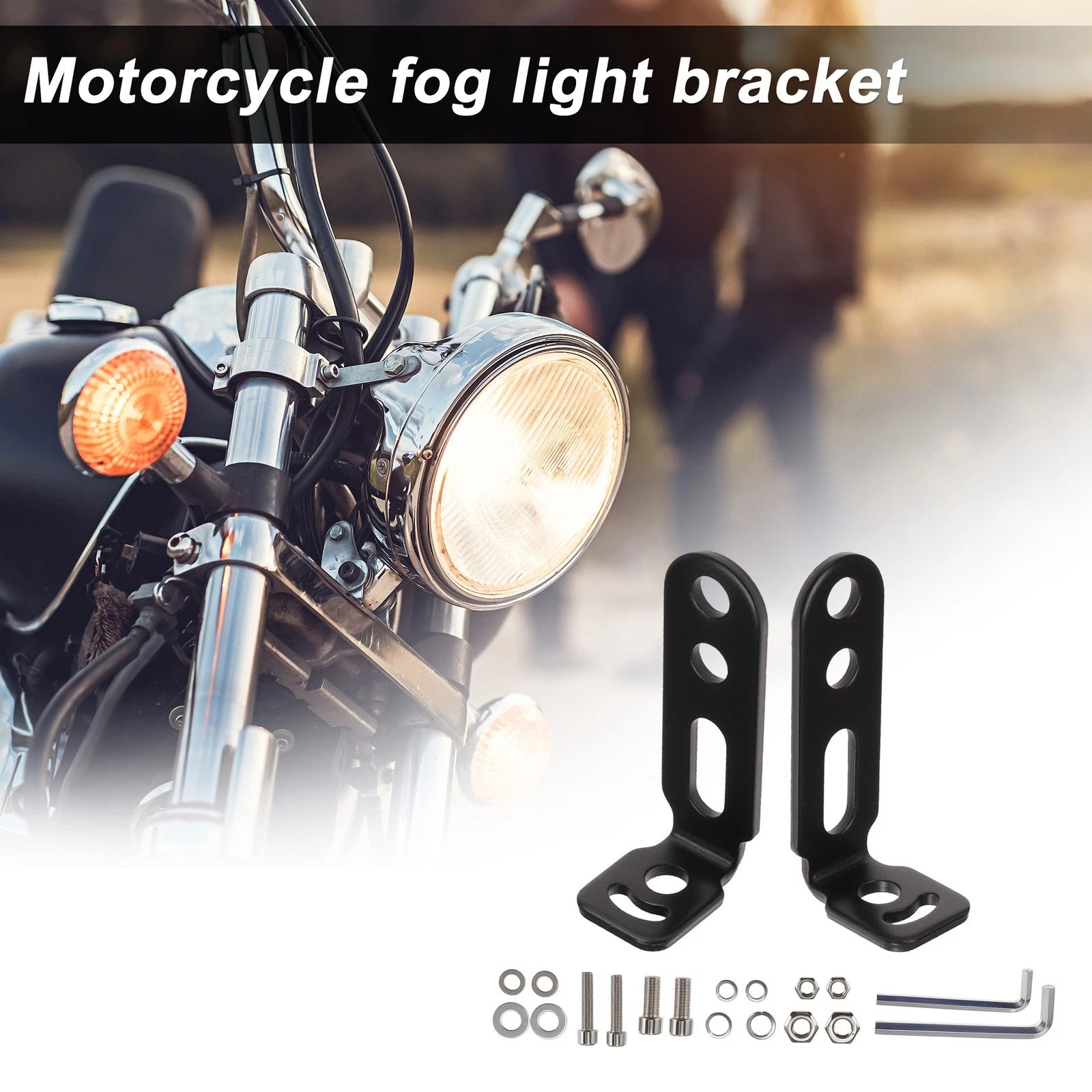 Light Bar Mounting Bracket for Motorcycle (Universal Fit)