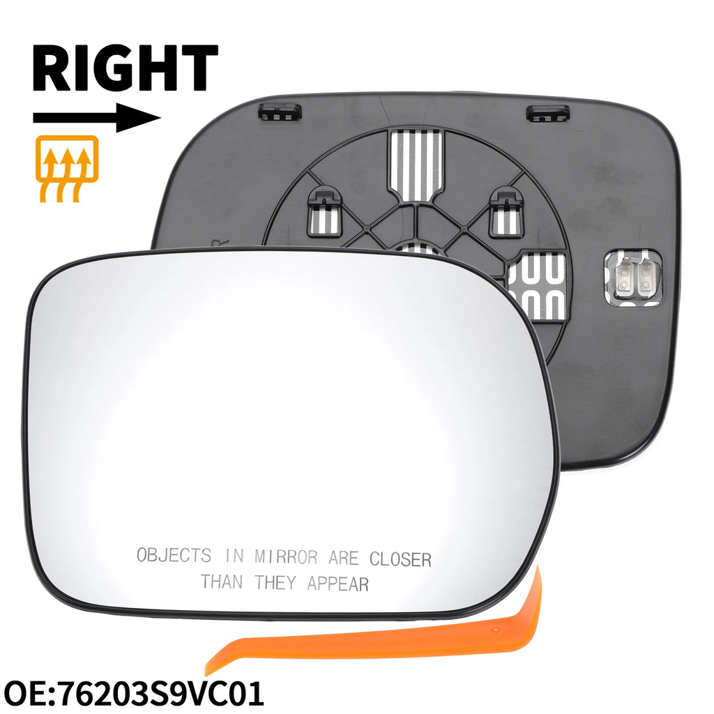Heated Right Side Mirror Glass for Honda Pilot (2003–2008)