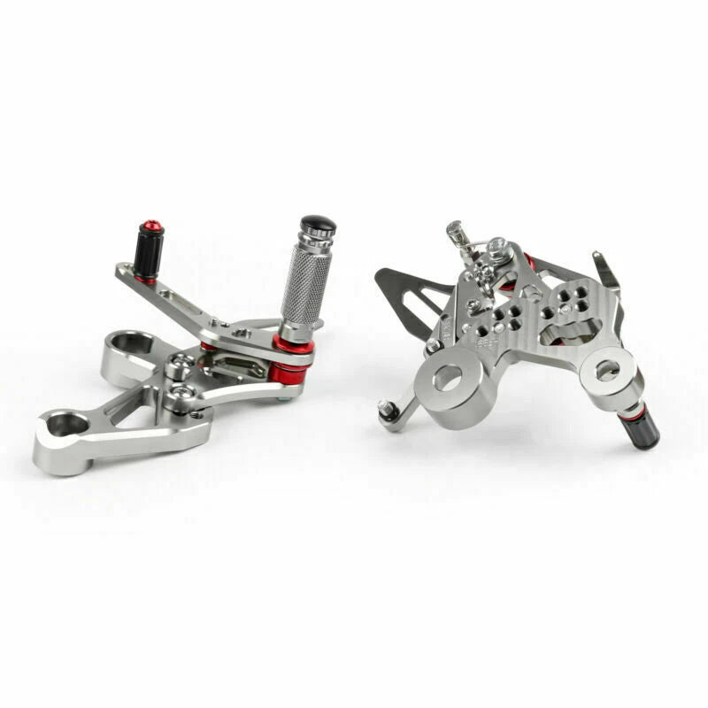 Adjustable Rearsets Foot Pegs Rear Set for Yamaha MT-09 FZ-09 (2014) Gray T9