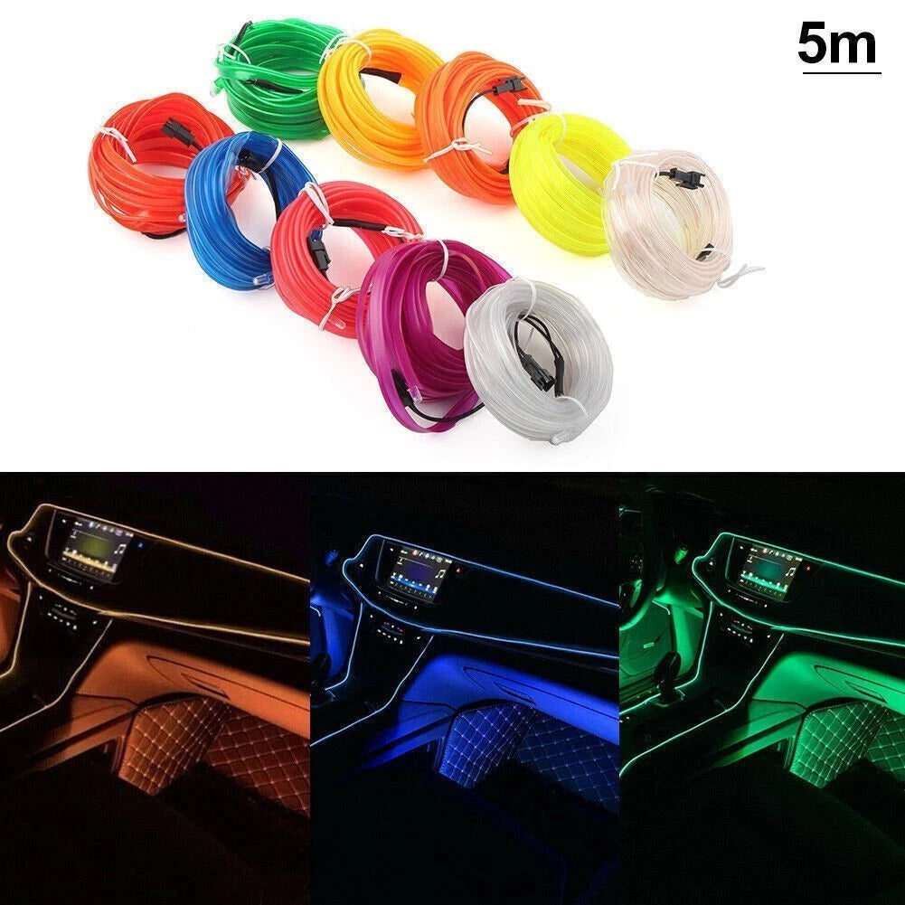 LED Car Interior Atmosphere Strip Light for Universal Vehicles (5m)