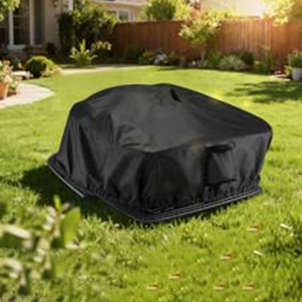 Protective Cover for Lawn Robot with Drawstring and Carry Handle