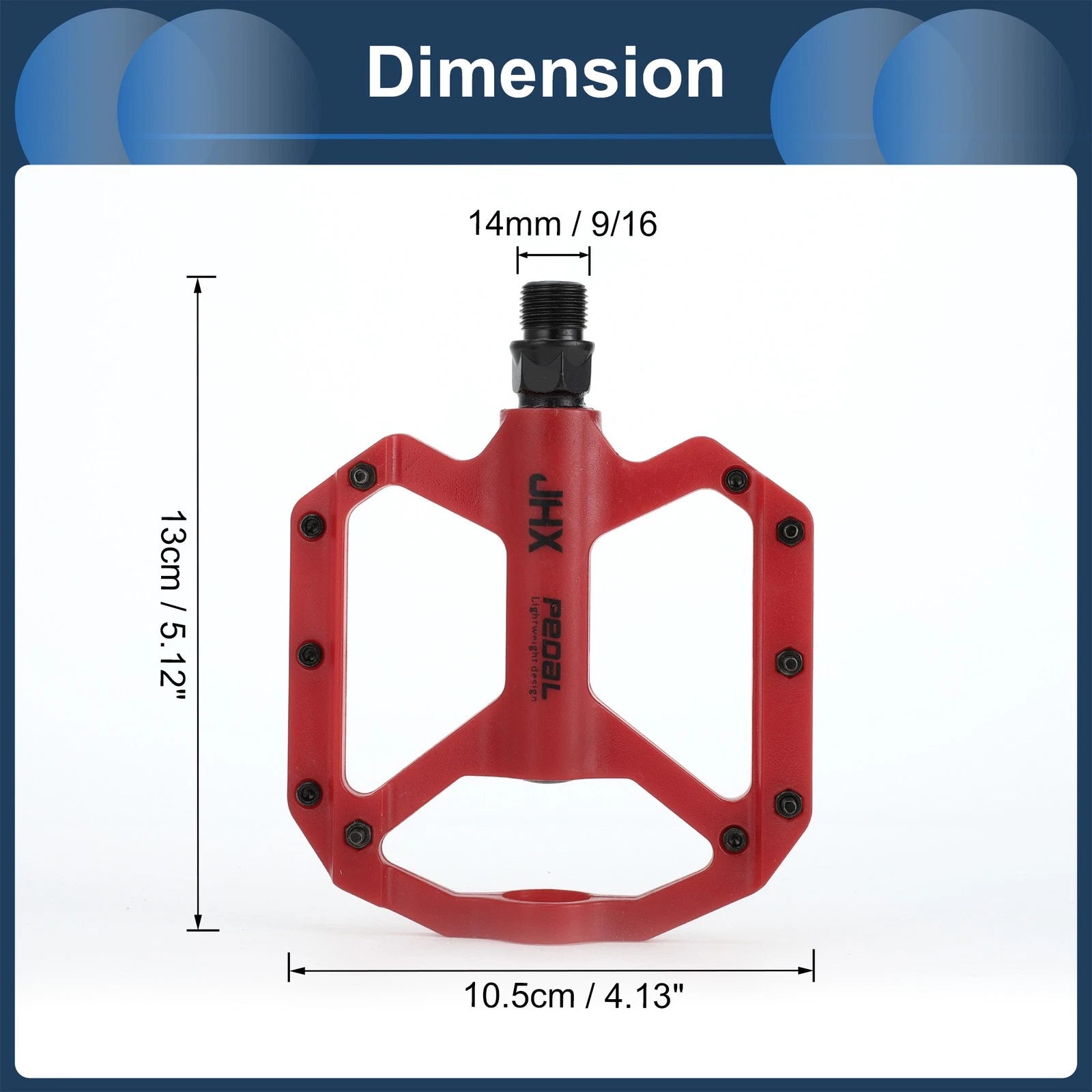 Bicycle Pedals 9/16 Inch Nylon Replacement Set for Road Mountain BMX MTB (2000–2025)