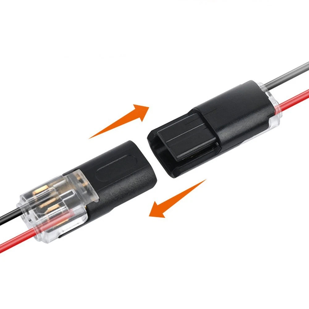 60pcs 2 Pin Quick Wire Connectors for Automotive (18-22 AWG)