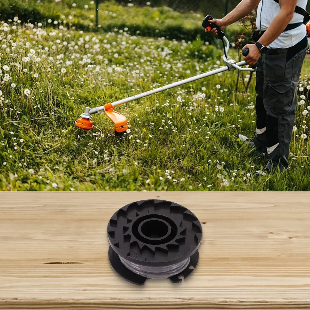 Line Spool Elements for Grizzly ART 2420 Cordless Grass Trimmer