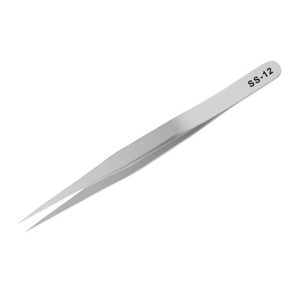 Fine Tip Stainless Steel Tweezers for Precise Repairs