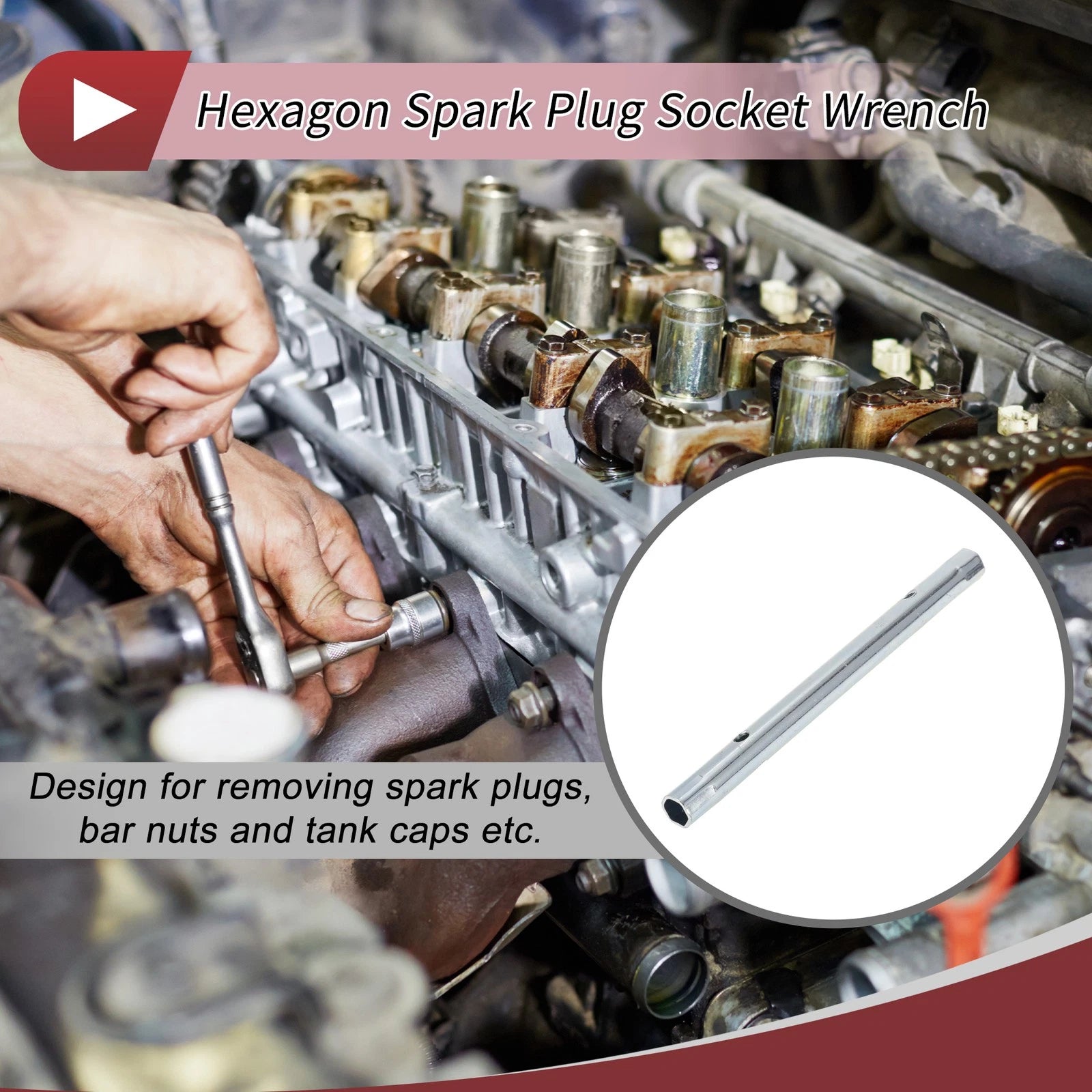 10mm 11mm Hexagon Spark Plug Socket Wrench for Universal Use