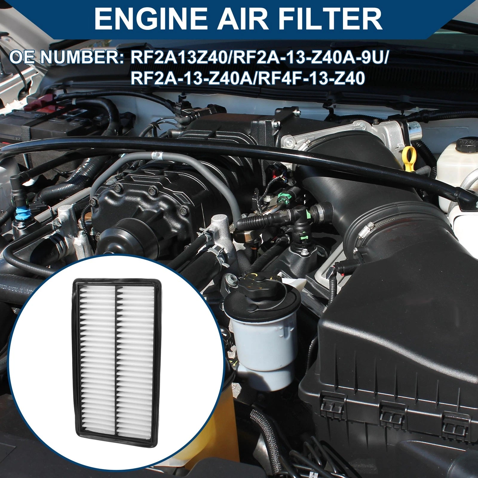 Engine Air Filter OEM Replacement for Mazda 6 2.3L 3.0L (2003–2008)
