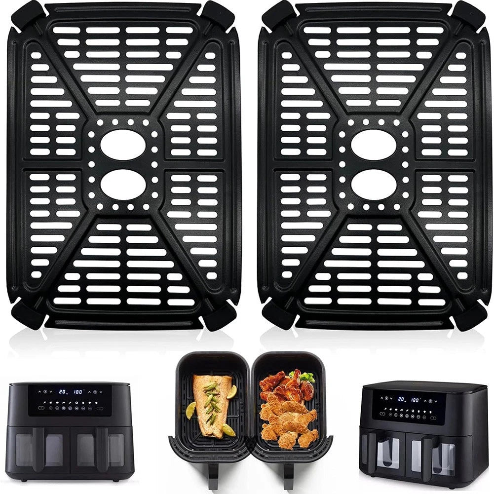 Double Pot Support Plate for Air Fryer (Stainless Steel)