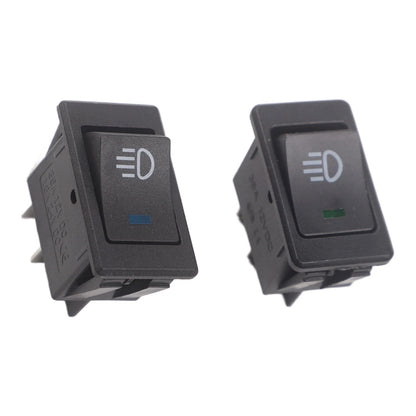 2X 12 Volt 35 Amp Rocker Switch ASW17D 4Pin LED for Fog Lamp Work Light