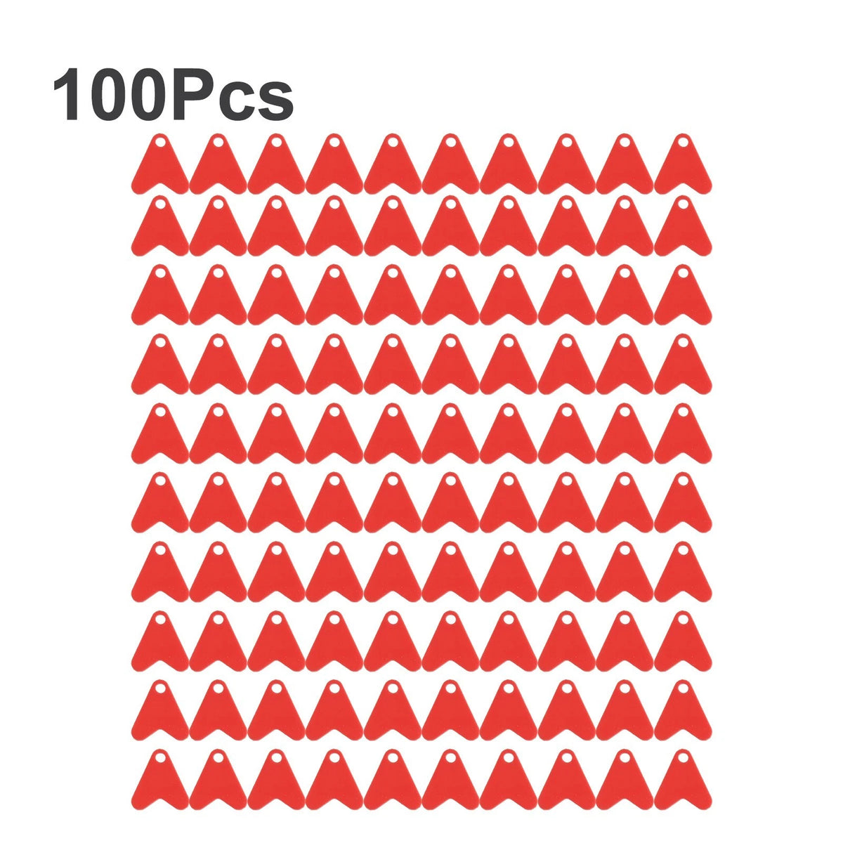100pcs Plastic Fishtail Fishing Lures for DIY Spinners (No Year Range)