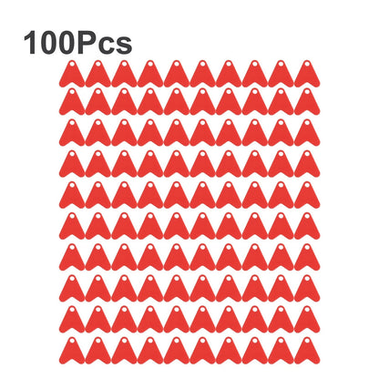 100pcs Plastic Fishtail Fishing Lures for DIY Spinners (No Year Range)