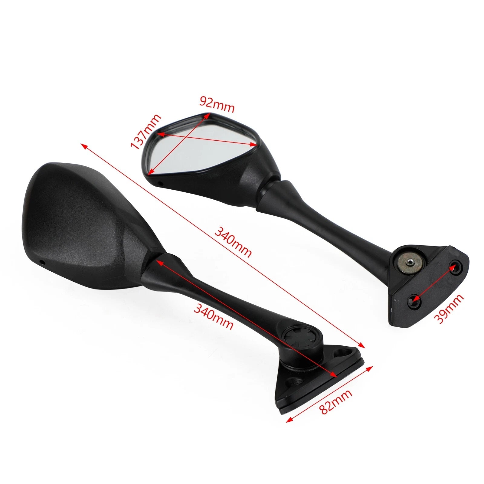 Rear View Mirror L&R for Suzuki GSXR 1000/R (2017–2022) 56500-17K00 56600-17K00