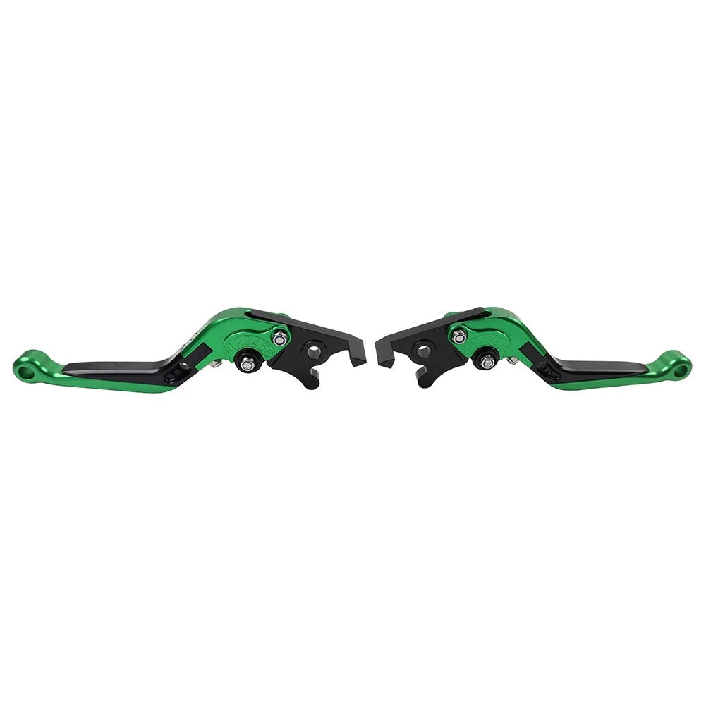 Folding Extendable Brake Clutch Levers for Honda CBR600RR (2007–2022) Green