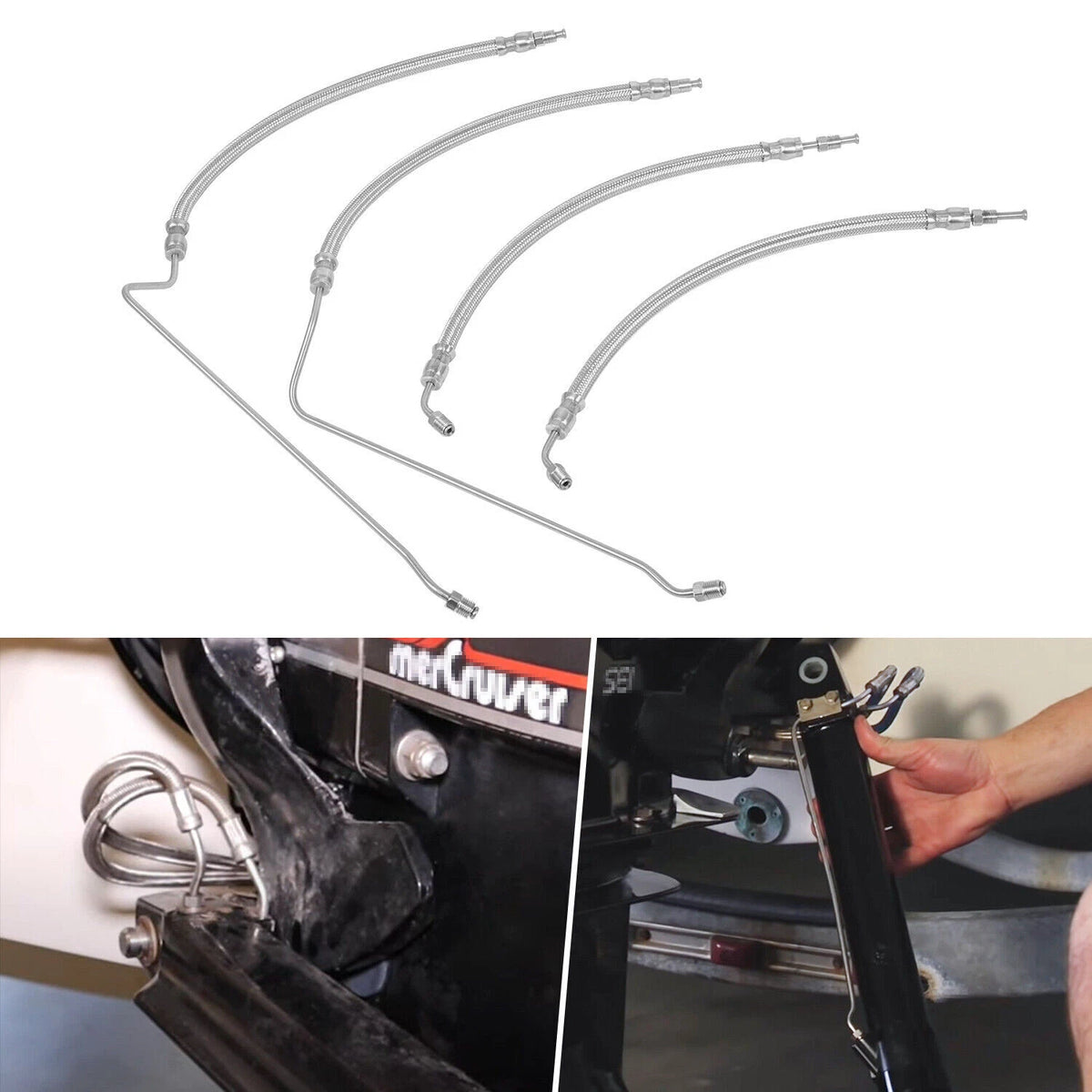 Trim Ram Cylinder Hose Kit for Mercruiser Alpha One Gen Two (999021)