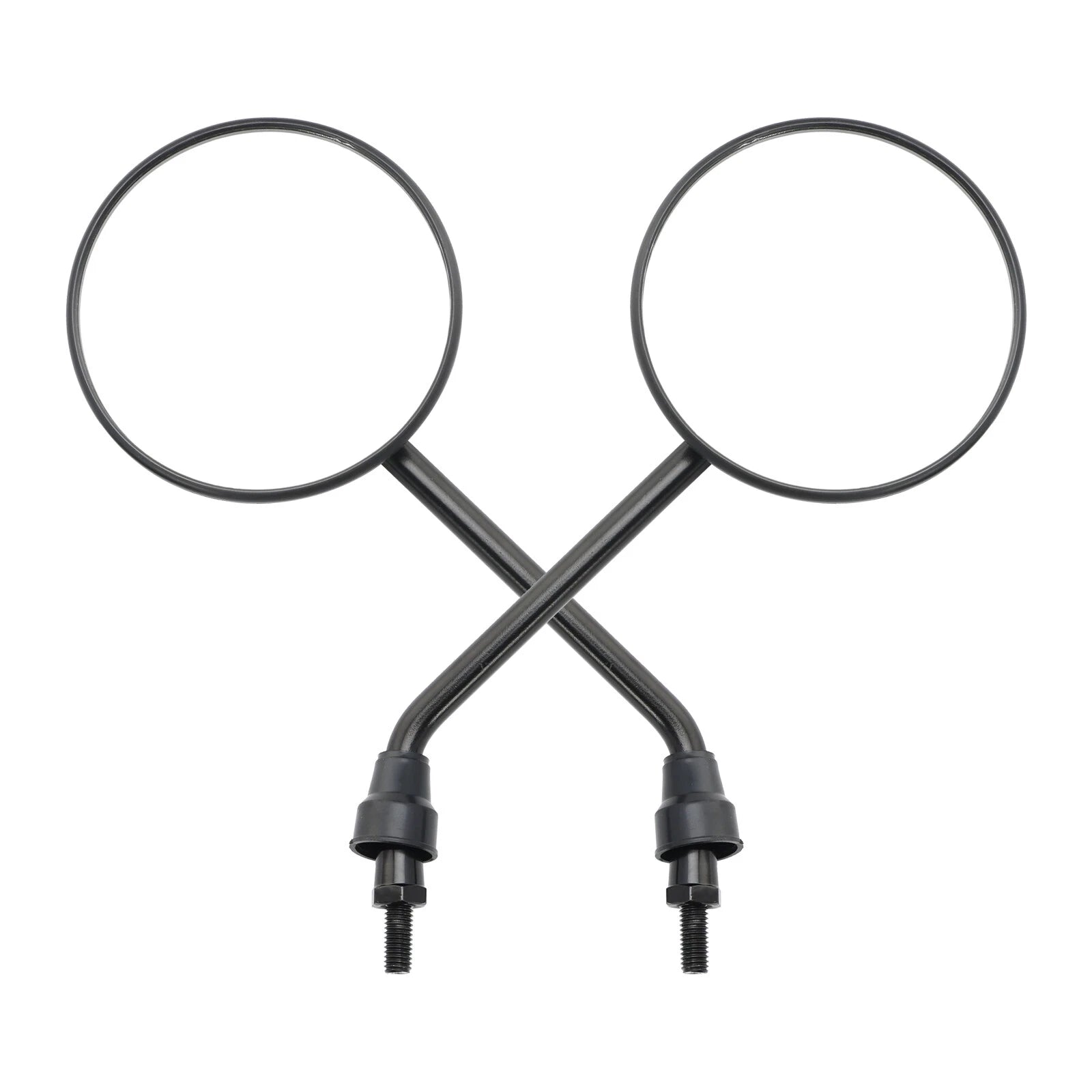 Pair Black Rearview Mirrors M8x1.25 for Simson S50 S51 S53 SR50 KR51 TP
